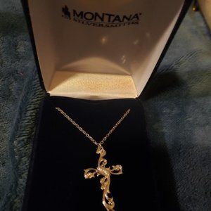 Never Worn Montana Silver Smith Cross Necklace